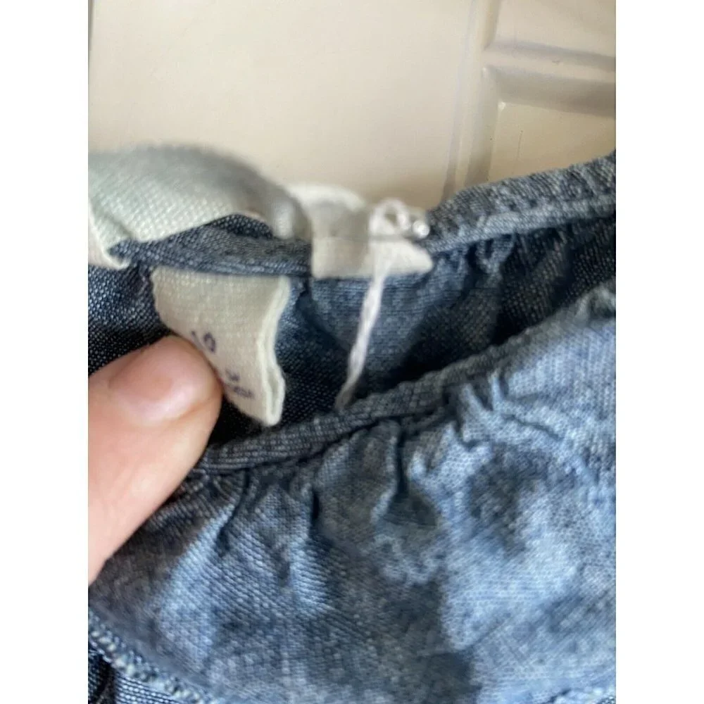 Land’s End Size 10 Girl’s‎ Chambray Blue Denim Dres